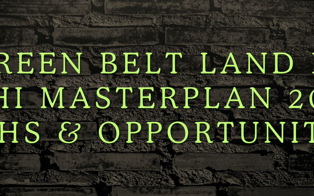 Myths about opportunities – MPD2021 – Green Belt villages